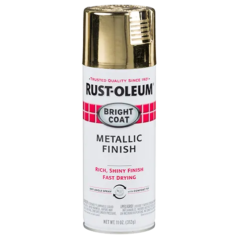12 OZ Stops Rust Bright Coat Spray Paint - Gold