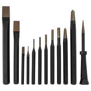12-Piece Punch. Chisel & Awl Set