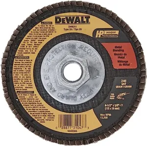 4-1/2 IN. X 5/8 IN. 36 Grit HP Zirconia Flap Disc
