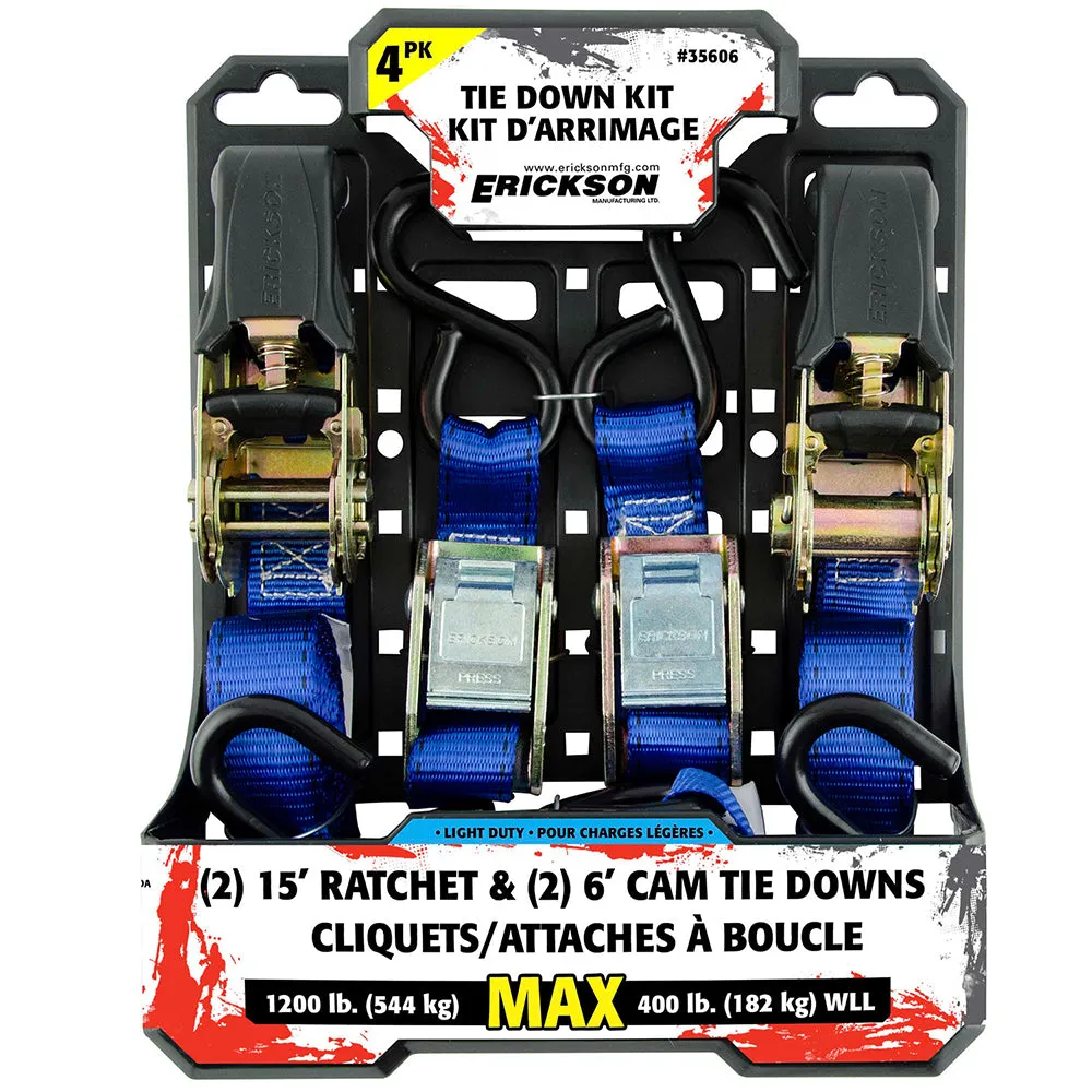 4PK Tie-Down Combo Pack