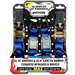 4PK Tie-Down Combo Pack