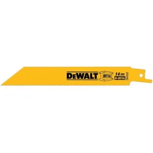 6 IN. 14 TPI Straight Back Bi-Metal Reciprocating Blade