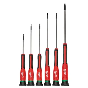6 Pc Torx Precision Screwdriver Set With Case