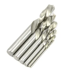 6-Piece Stubby Left Hand Drill Bit Set. High Speed Steel (HSS)