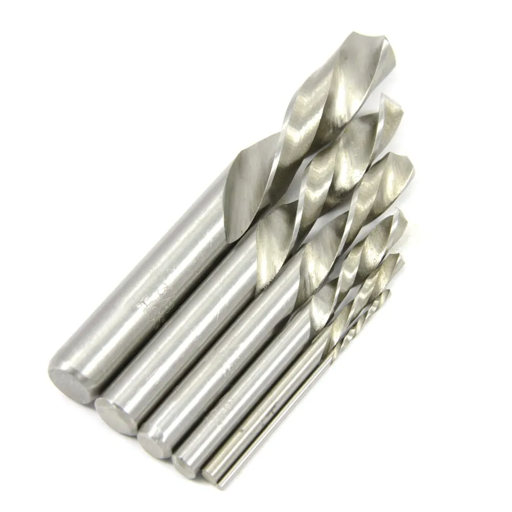 6-Piece Stubby Left Hand Drill Bit Set. High Speed Steel (HSS)