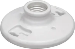 660W Incandescent Porcelain Lampholder. White