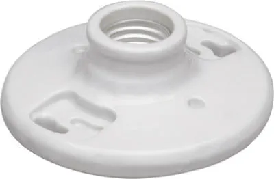 660W Incandescent Porcelain Lampholder. White