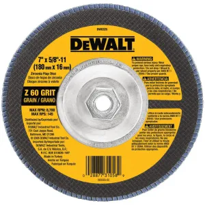 7 IN. X 5/8 IN. 60 Grit HP Zirconia Flap Disc