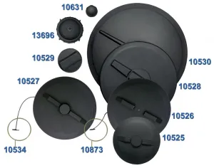 8 Inch Threaded Vented Lid and Ring
