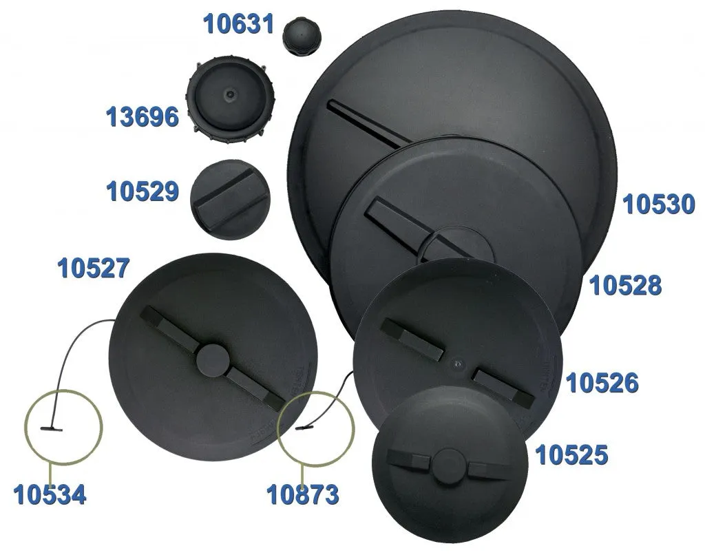 8 Inch Threaded Vented Lid and Ring
