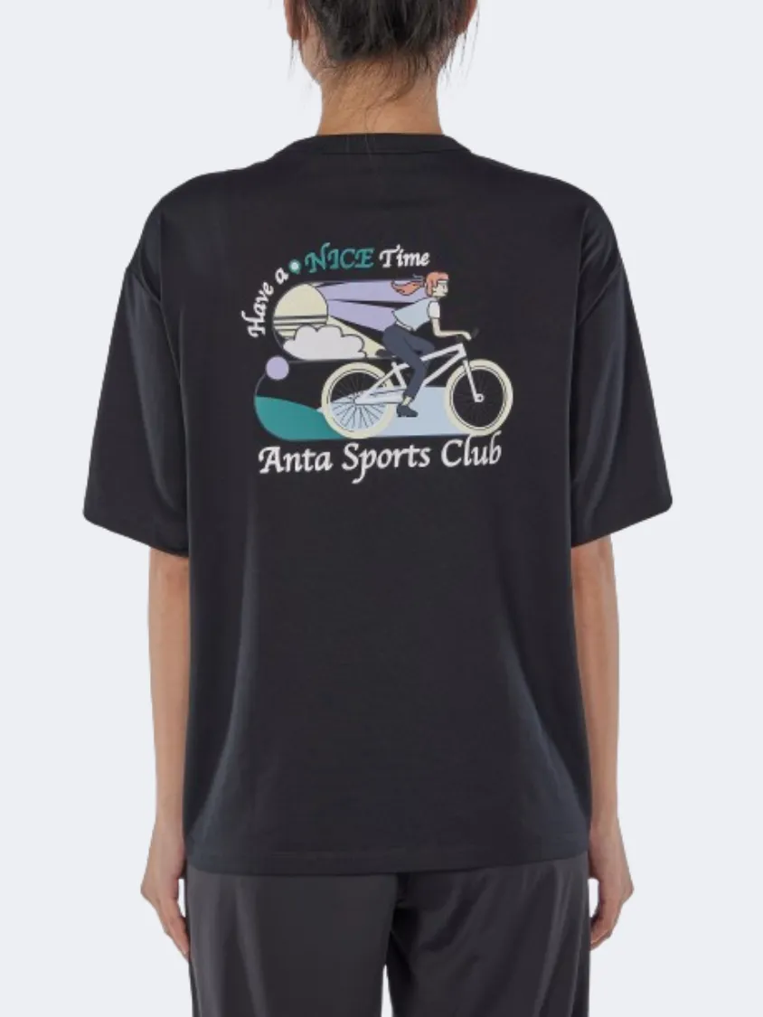 Anta Have A Nice Time Women Lifestyle T-Shirt Black