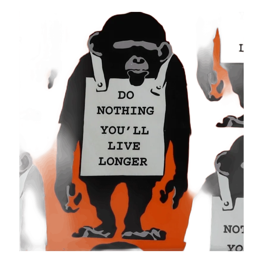 Be@rbrick Monkey Sign 1000％ Multi