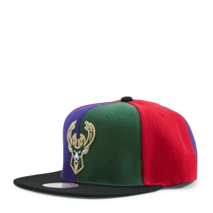 Bucks Team Era Pinwheel Snapback