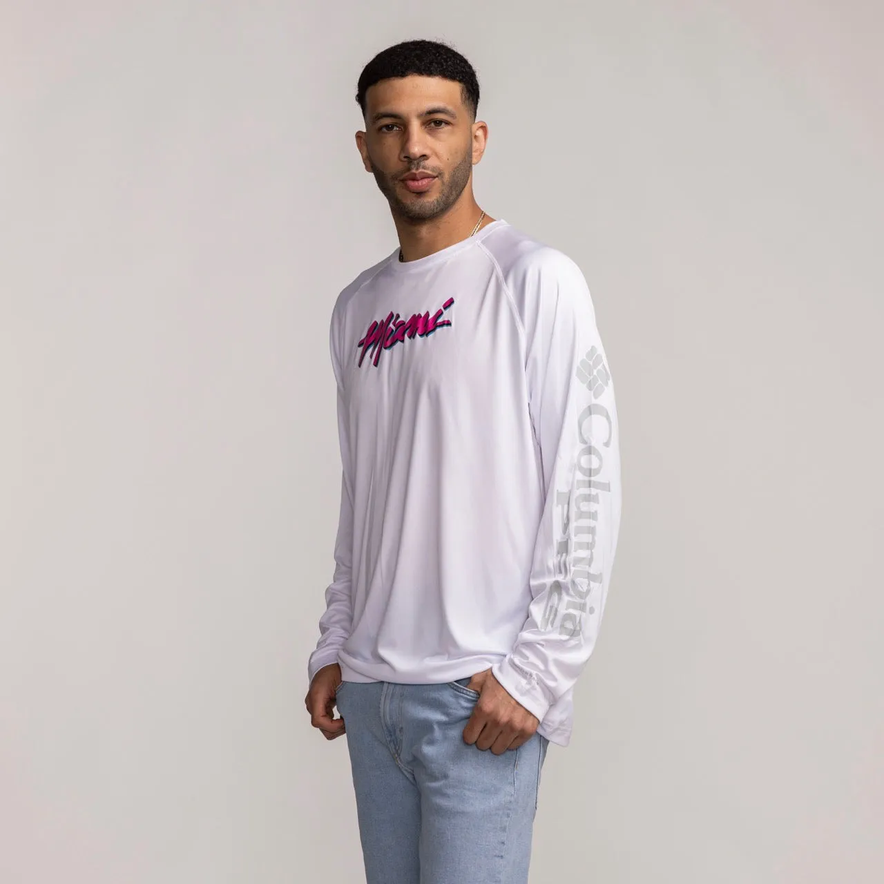 Columbia Miami HEAT Original Vice Wordmark Long Sleeve