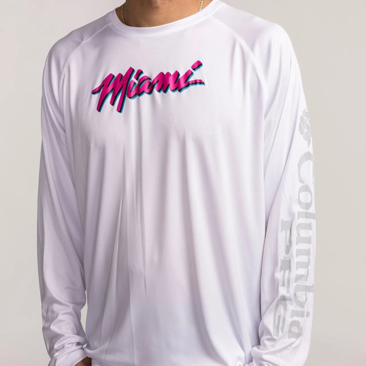 Columbia Miami HEAT Original Vice Wordmark Long Sleeve