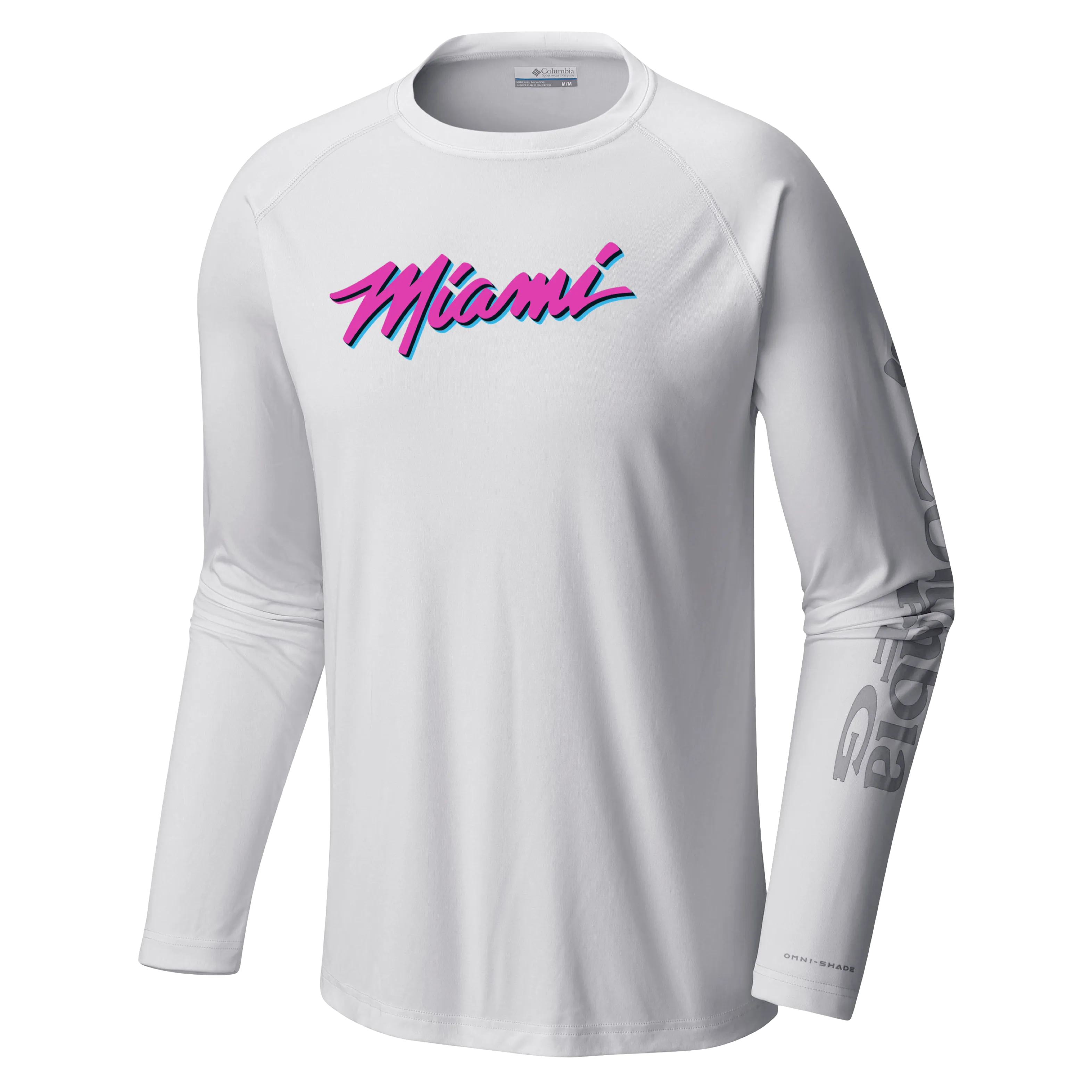 Columbia Miami HEAT Original Vice Wordmark Long Sleeve