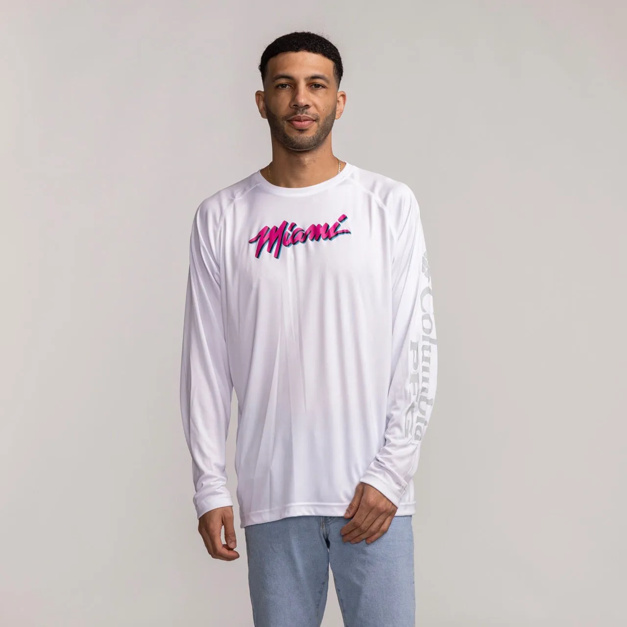 Columbia Miami HEAT Original Vice Wordmark Long Sleeve
