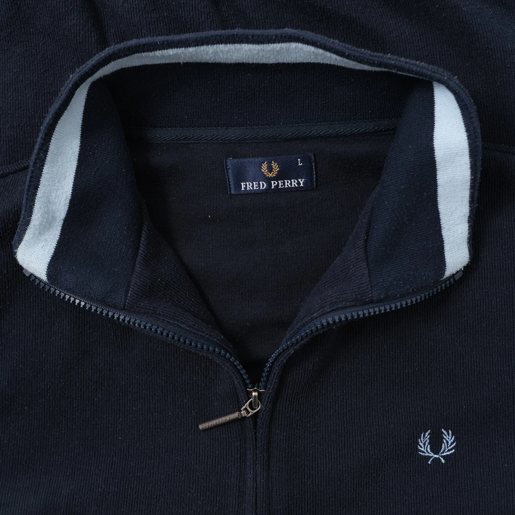 Vintage Fred Perry Sweat Jacket Large