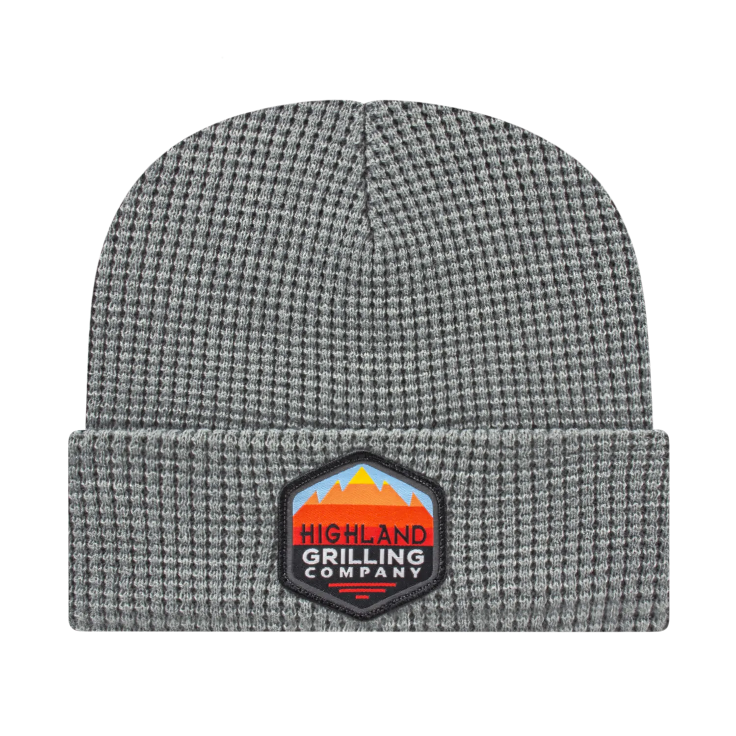 Waffle Knit Cap with Cuff