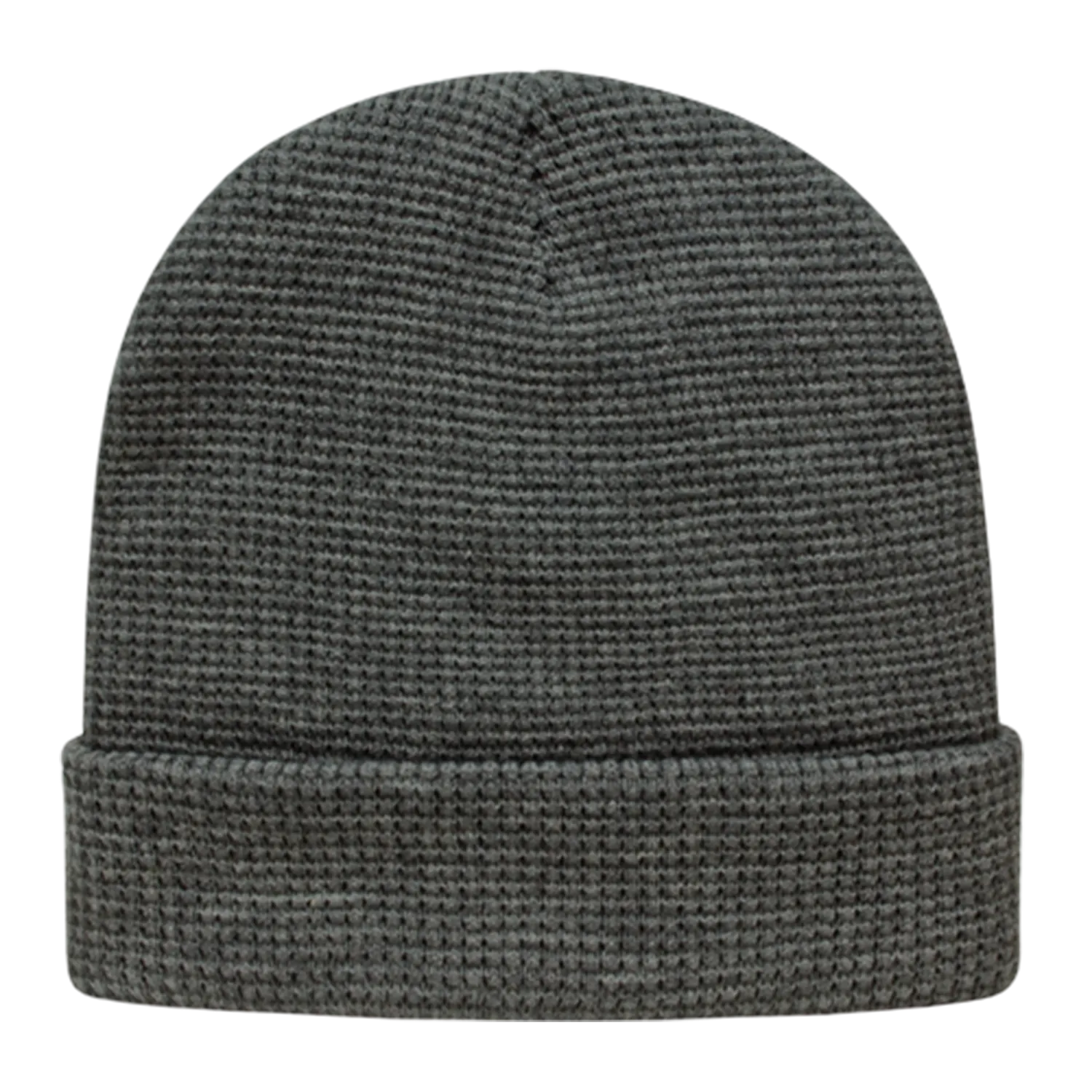 Waffle Knit Cap with Cuff