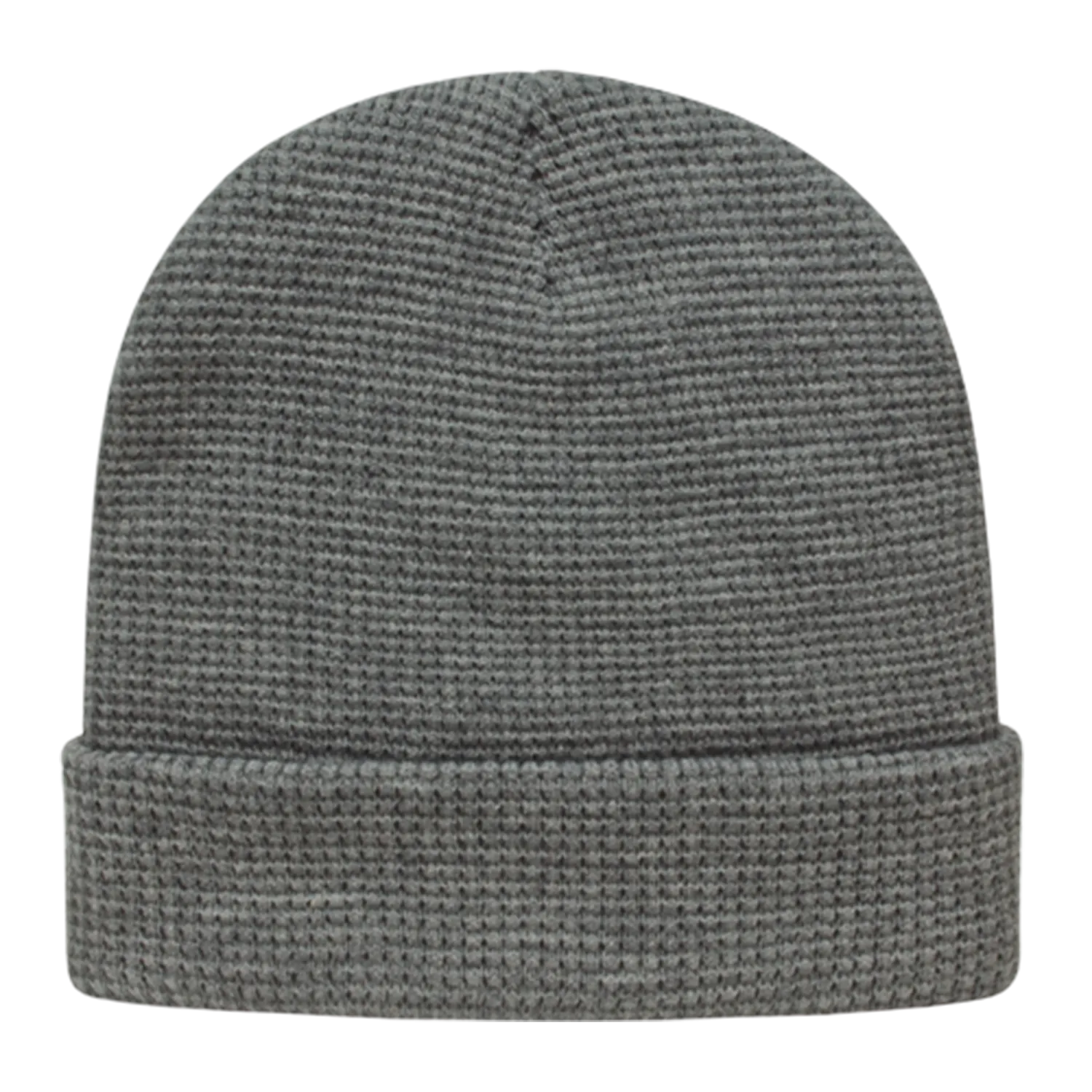 Waffle Knit Cap with Cuff