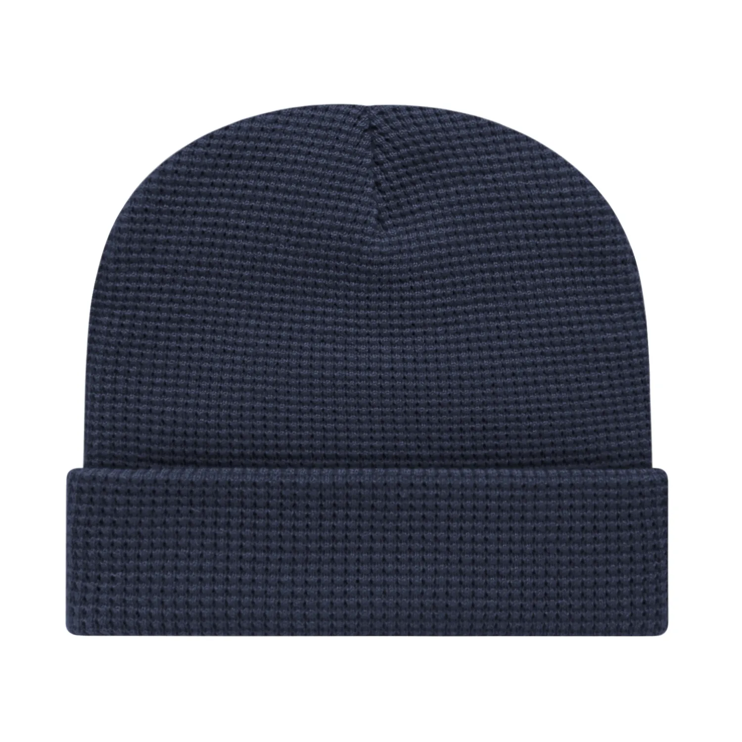 Waffle Knit Cap with Cuff